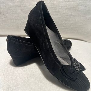 Stuart Weitzman Suede Wedge Heel Pumps